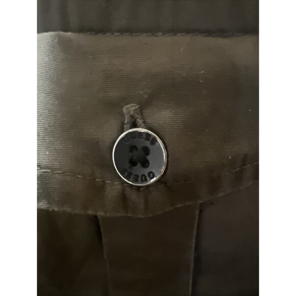 VTG Guess Mens XL Black Y2K Button Up Military Camp Utility Western Shirt - Picture 3 of 6